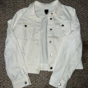 J. Crew White Jean Jacket